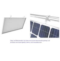 Balkonhalterungsset für ein Solarpanel